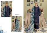WP 371 Unstitched KARANDI Embroidered - 3PC - Afreen By Wania
